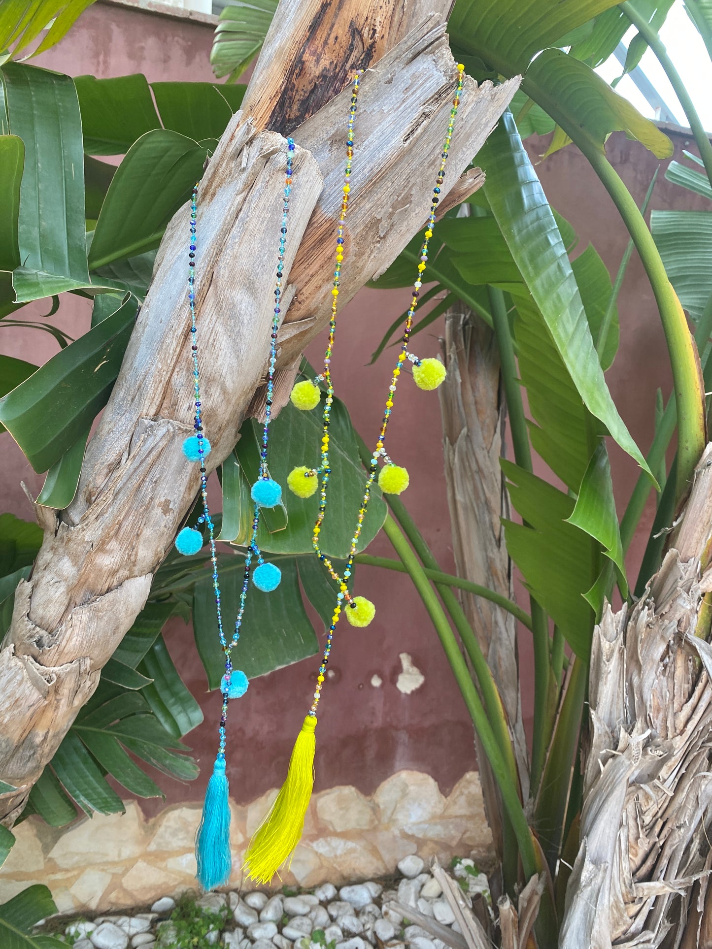 Pon pon necklace