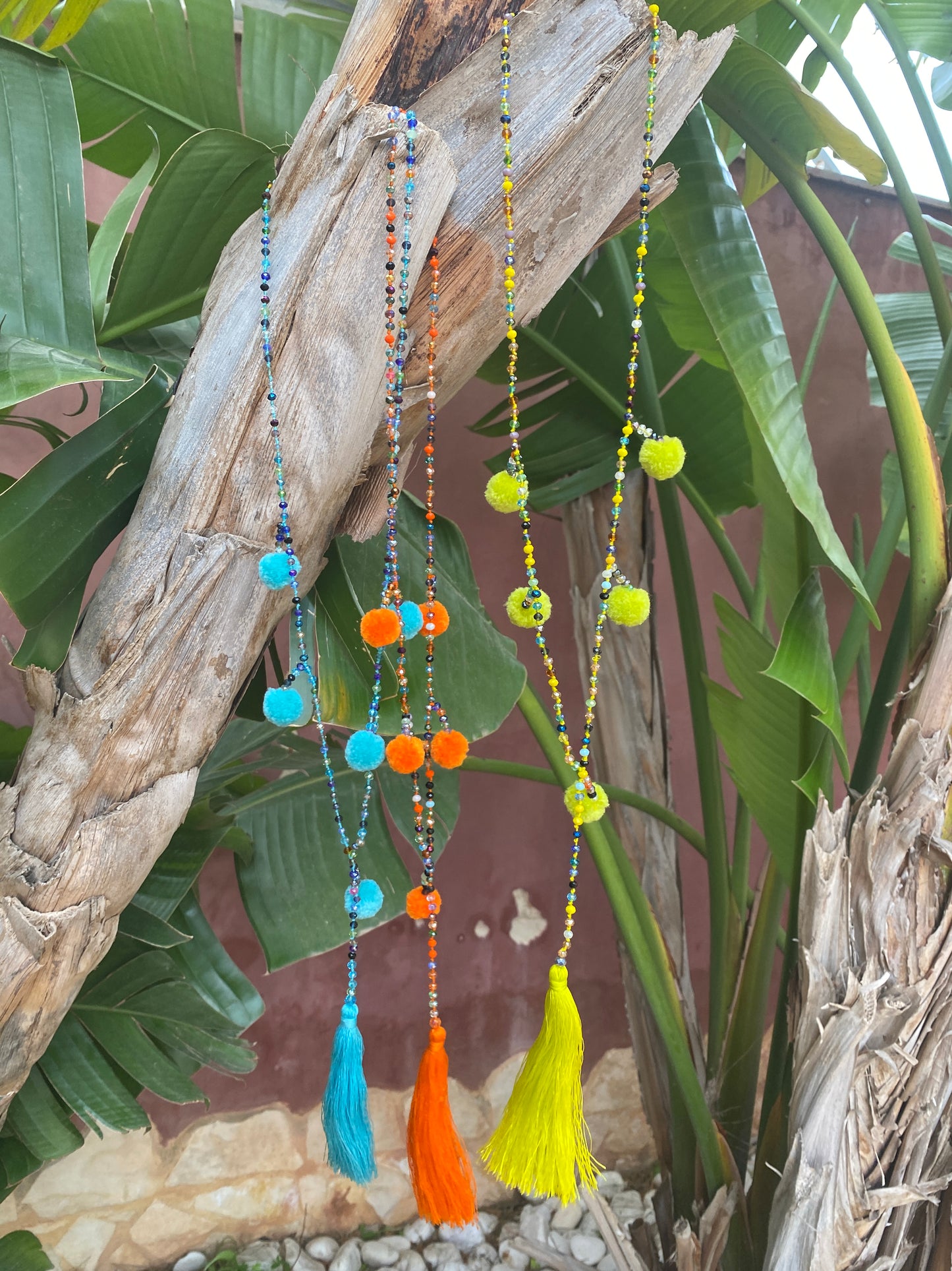 Pon pon necklace