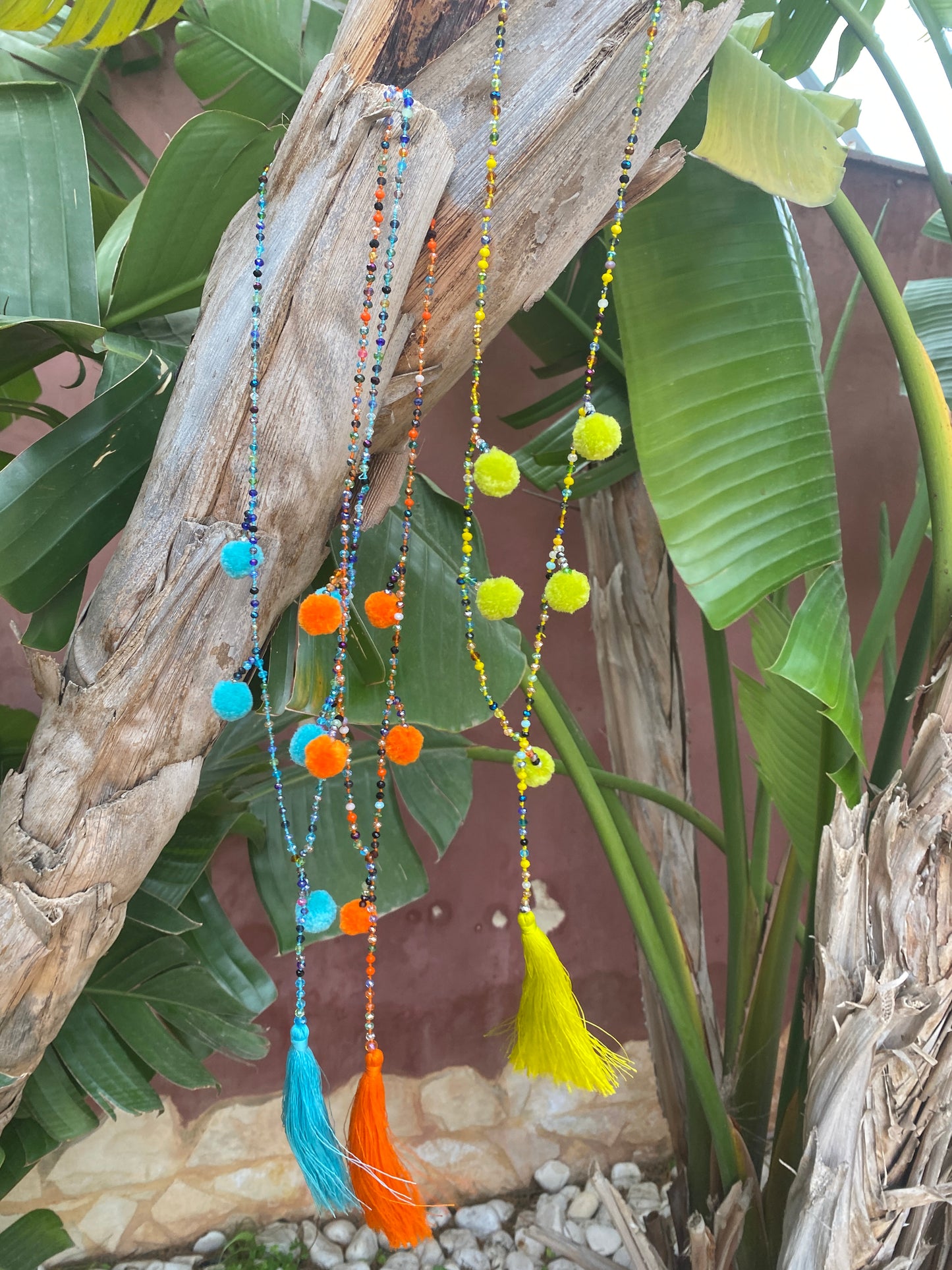 Pon pon necklace