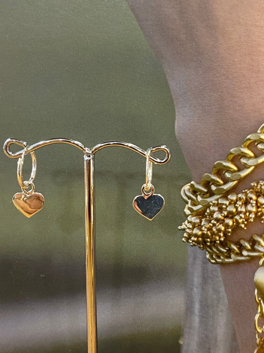 Mini hoops con cuore