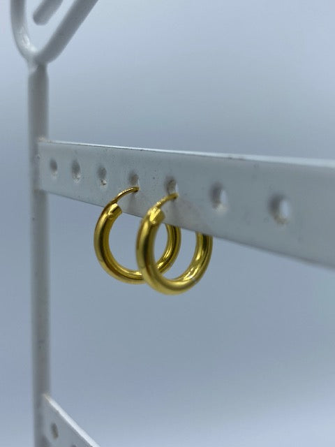 Cerchi in Argento Placcato Oro 2.5 mm