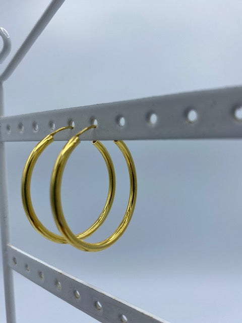 Cerchi in Argento Placcato Oro 1.5 mm