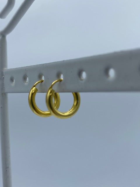 Cerchi in Argento Placcato Oro 2.5 mm