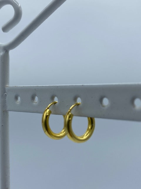 Cerchi in Argento Placcato Oro 2.5 mm