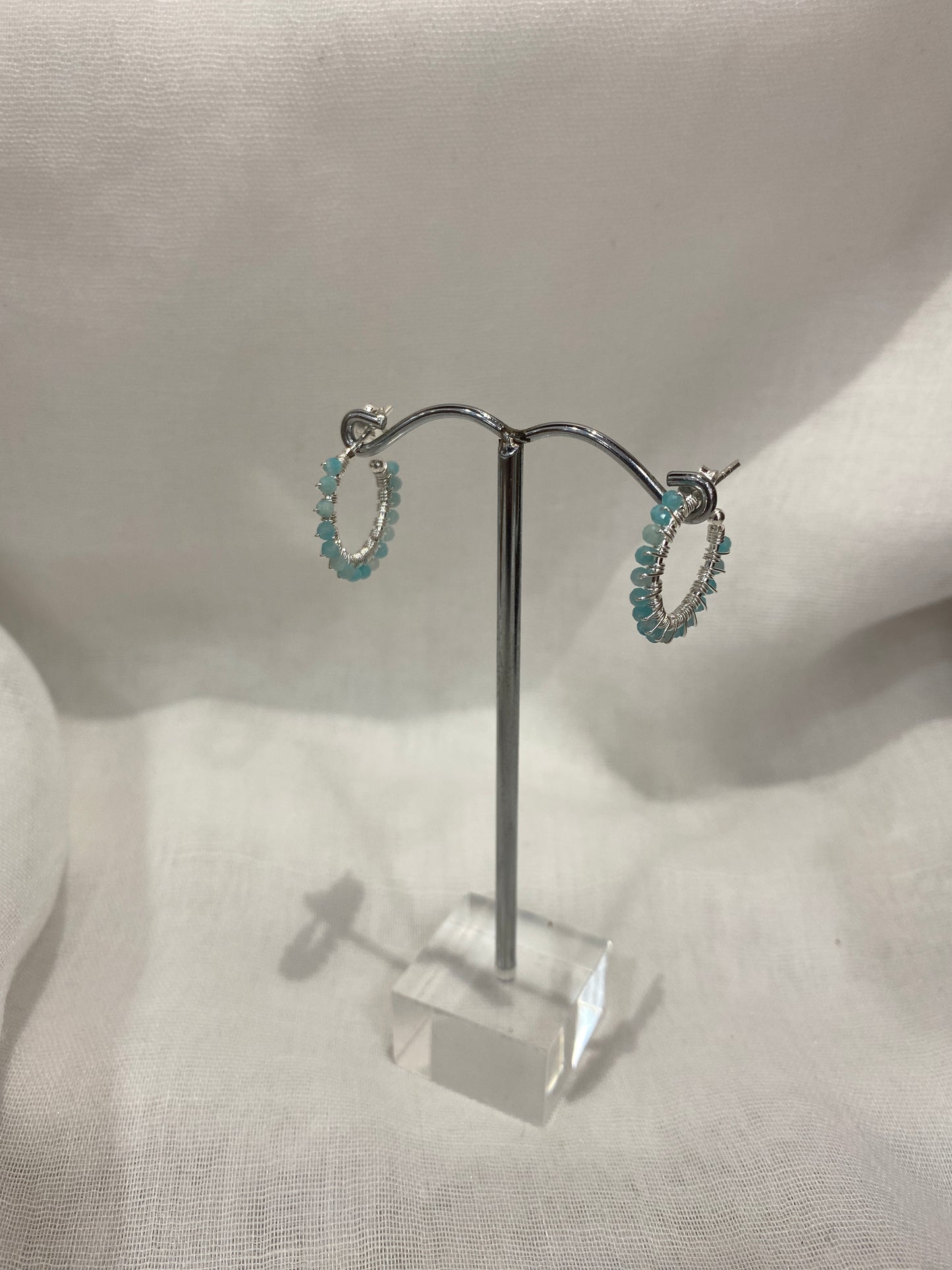 Cerchi in argento con pietra Azzulite