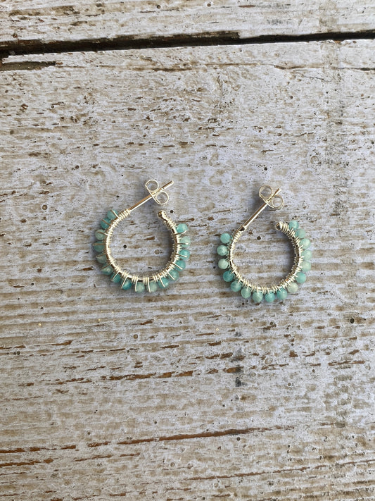 Cerchi in argento con pietra Azzulite