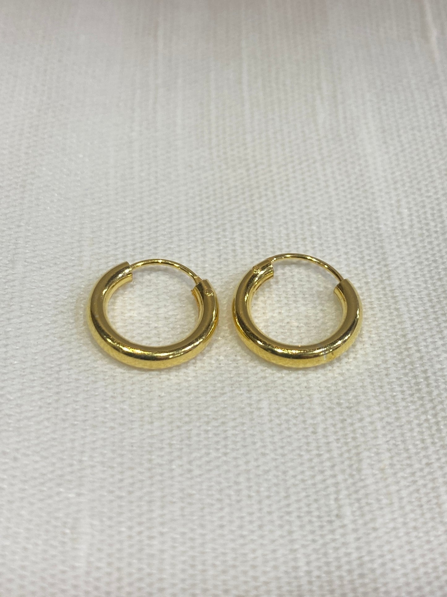 Cerchi in Argento Placcato Oro 2.5 mm