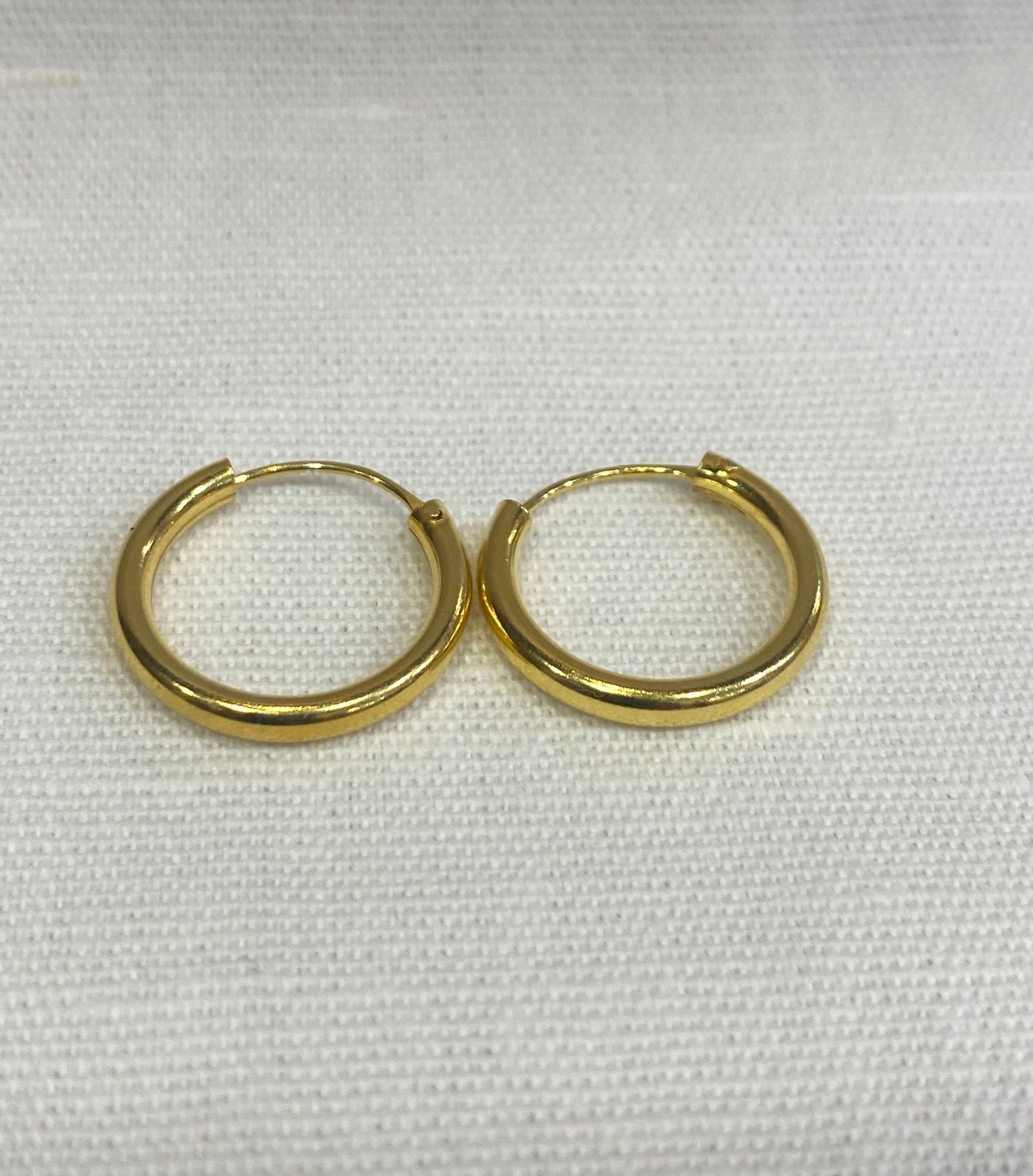 Cerchi in Argento Placcato Oro 2.5 mm